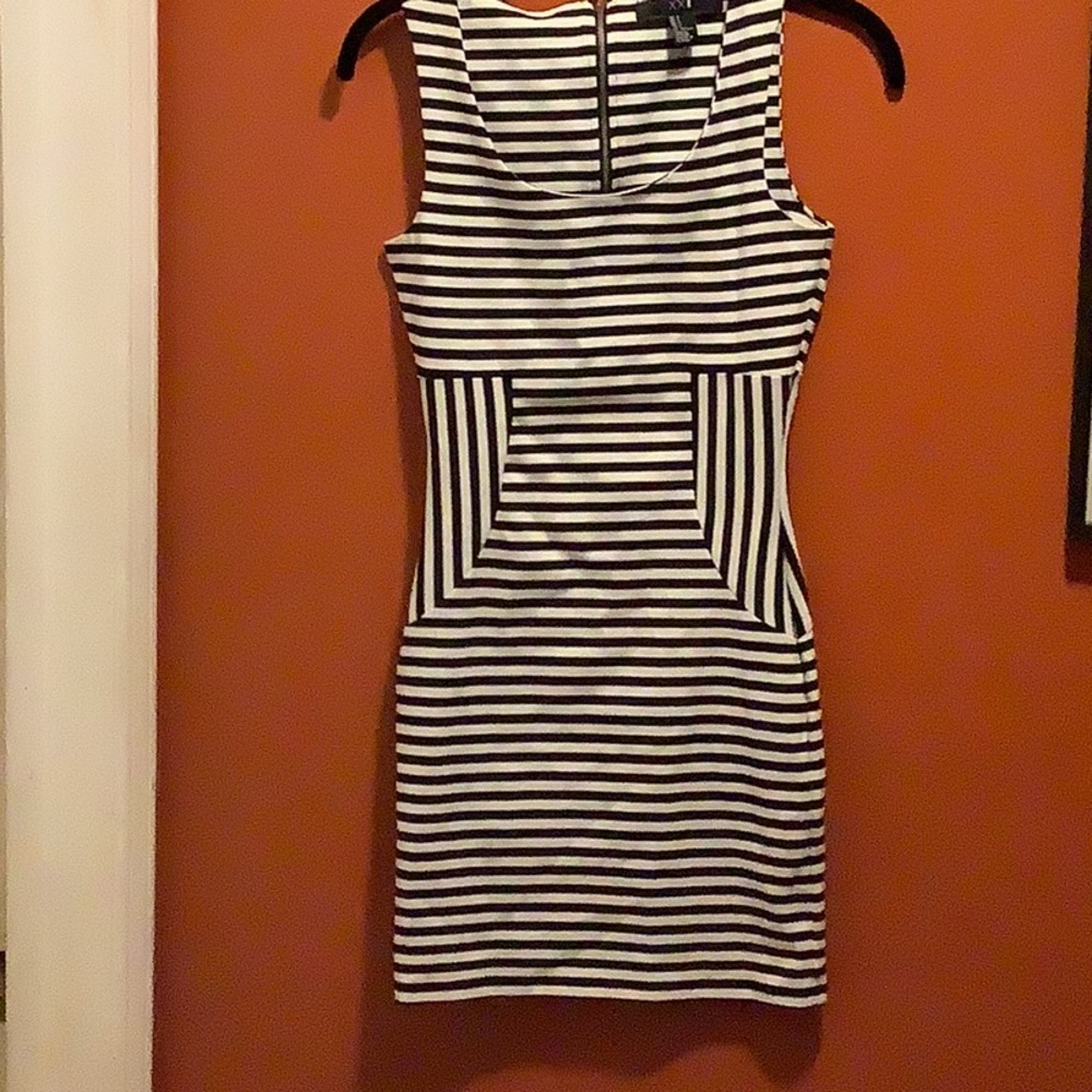 Forever 21 Black and White Bodycon Mini Dress